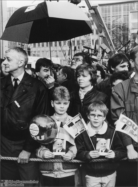 Election Event Sponsored by the "Alliance for Germany" in Leipzig (March 1990)